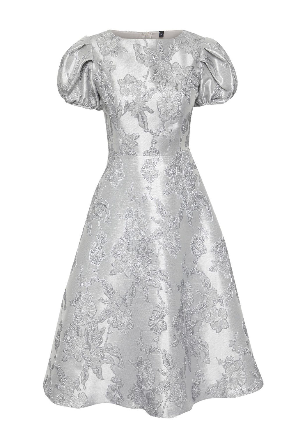 Trendyolmilla Ac?k Mavi A-Kesim Jakarl? Dokuma Midi S?k Abiye Gece Mezuniyet Elbisesi TPRSS25EL00202  фото 6