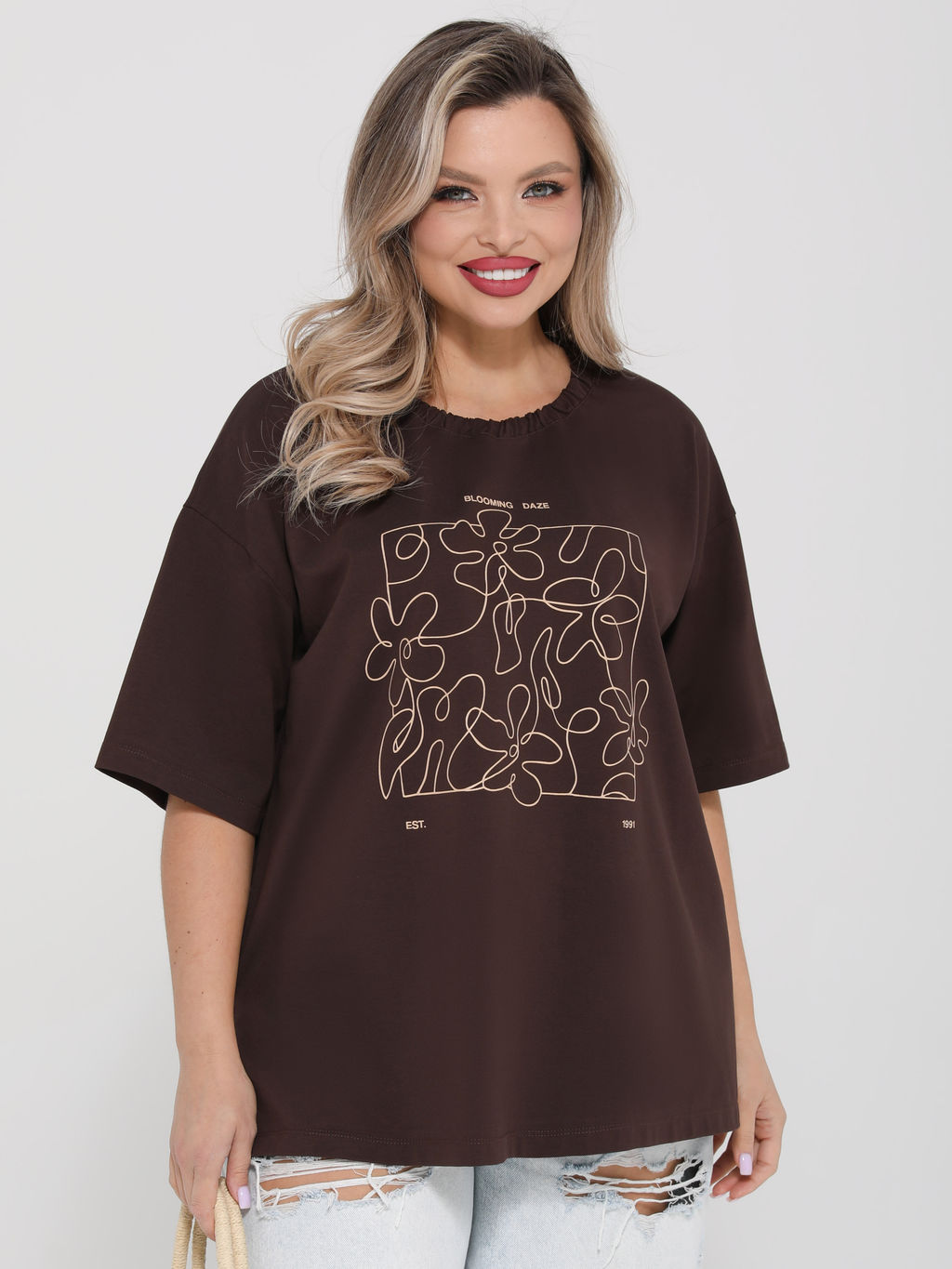 Футболка 95% хлопок, 5% эластан - Dora фото 2