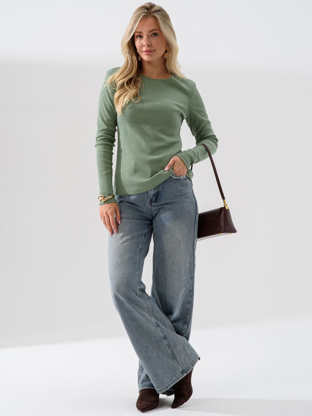 Лонгслив хлопковый Кашкорсе - Оптима фото 2