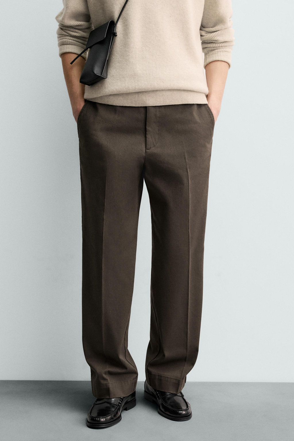 ORIGINS TWILL CHINO TROUSERS - Zara фото 21