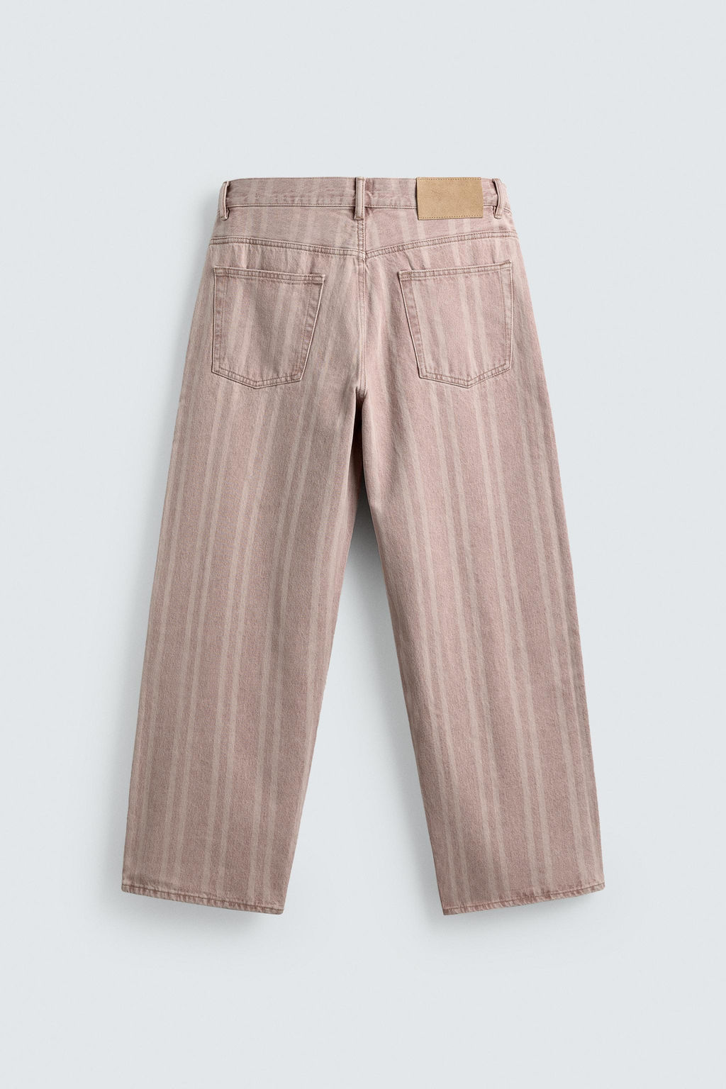 JEANS RELAXED FIT ESTAMPADO RAYAS / Rosa - Zara фото 8