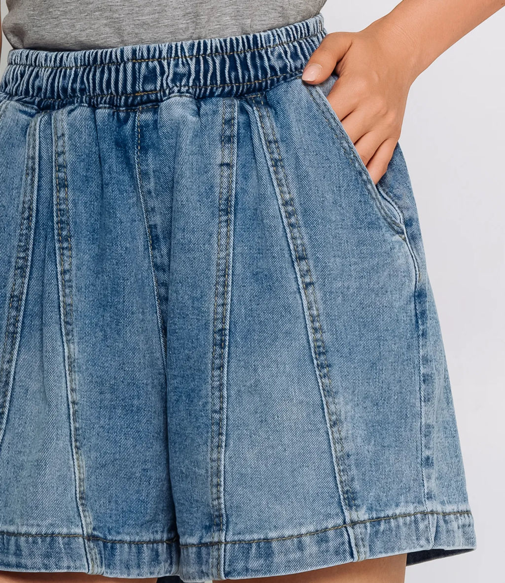 Джинсовые шорты #КТ587 (1), голубой - Dommod фото 5