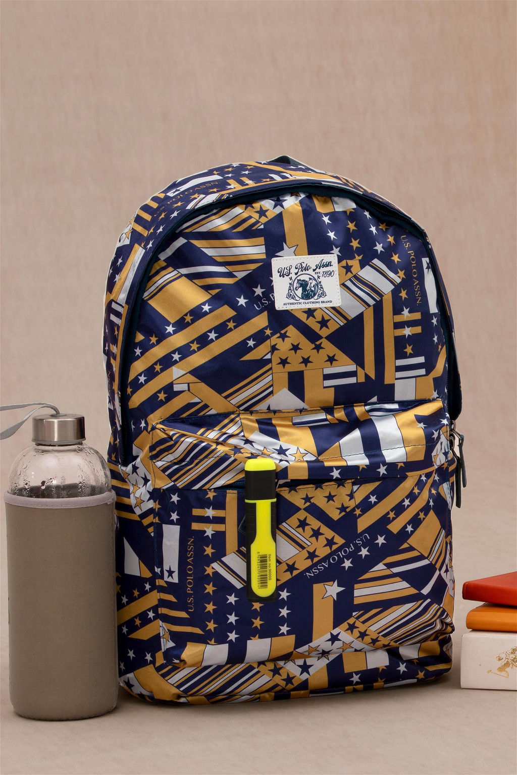 Фиолетовая школьная сумка для девочки - U.s. polo assn фото 2