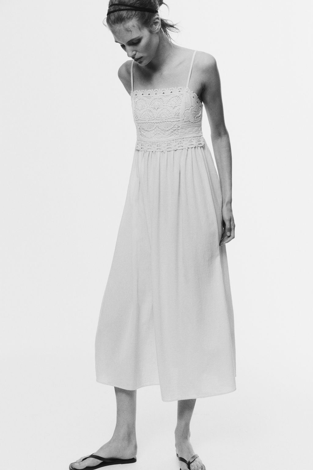 Vestido de algod?n con tirantes finos - H&m фото 4