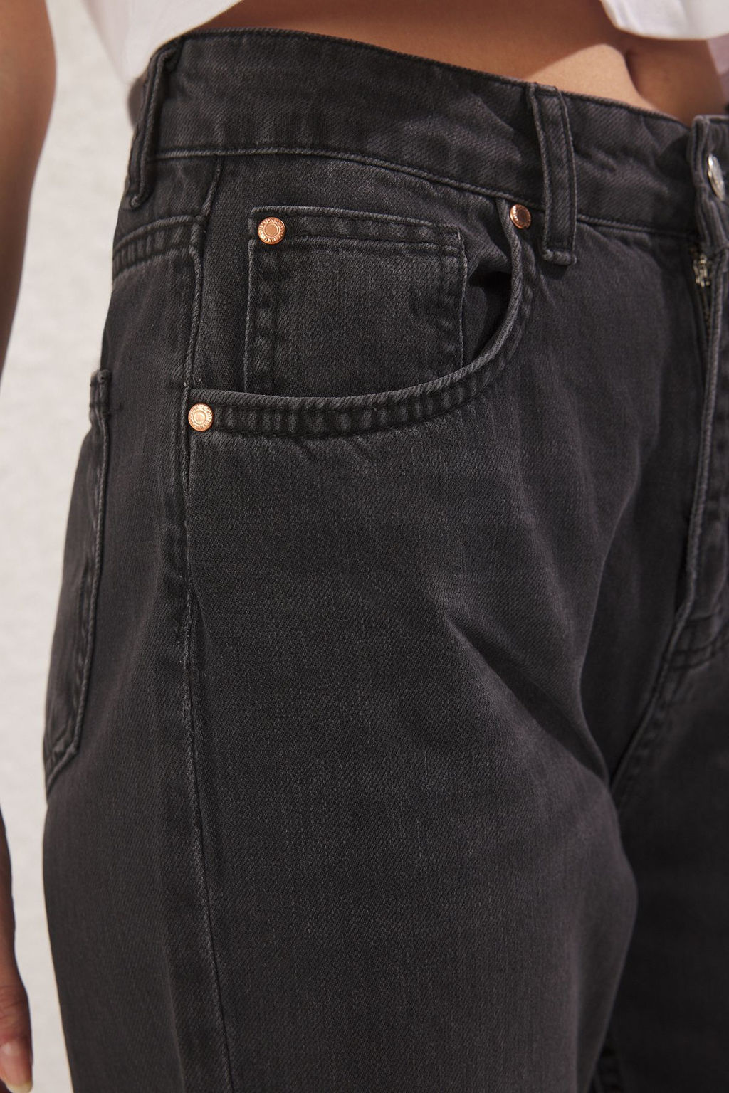 Ac?k Mavi Pacas? Y?rtmacl? Yuksek Bel Wide Leg Jeans TWOSS25JE00057 - Trendyolmilla фото 9