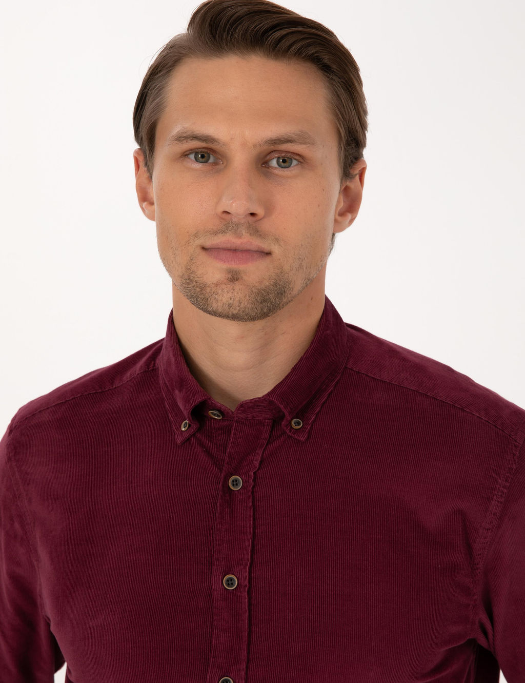 Bordo Regular Fit Uzun Kollu G_mlek - Pierre cardin фото 2