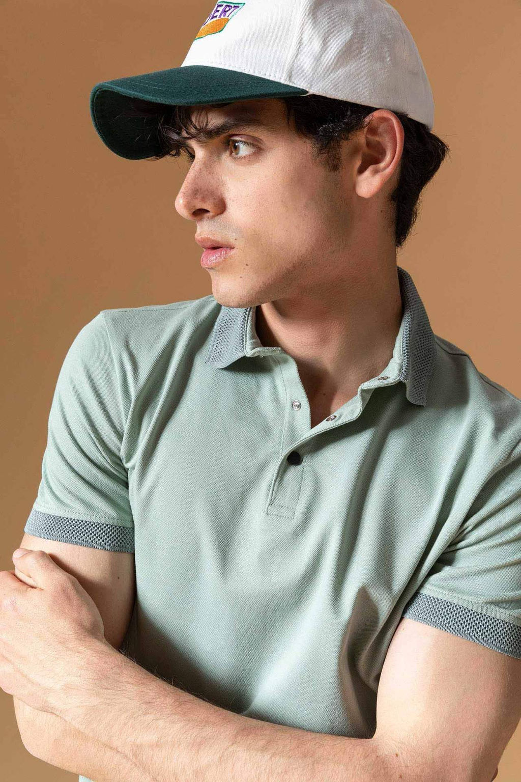 Slim Fit Dar Kesim K?sa Kollu Basic Duz Polo Tisort - Defacto фото 9