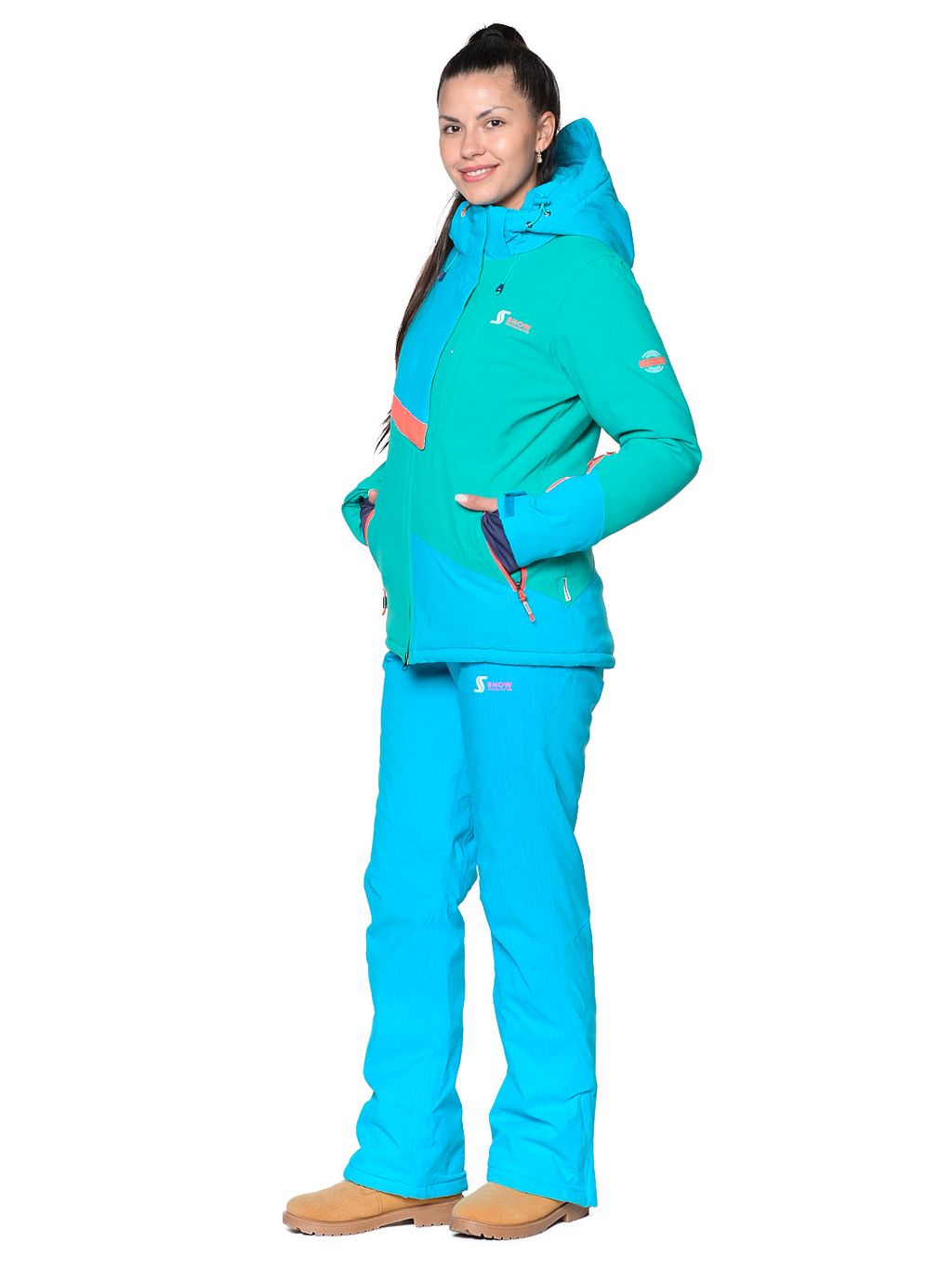 Костюм B-8777 Джинсовый - Snow headquarter фото 20