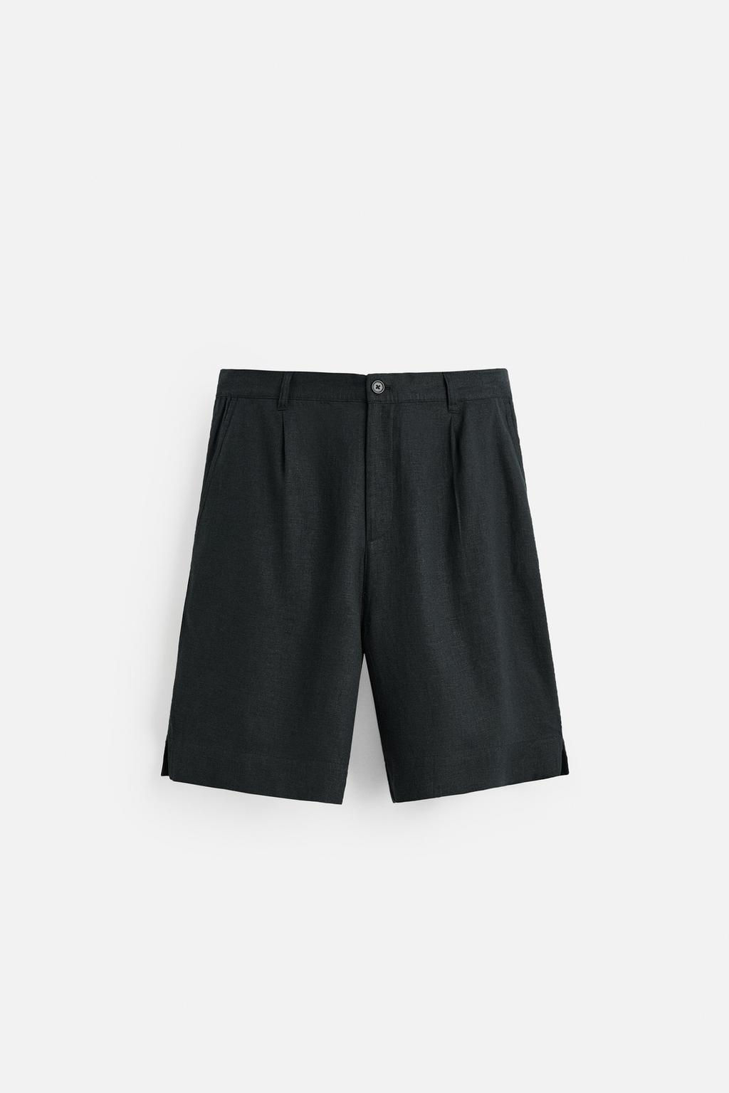 LINEN/VISCOSE OVERSIZE BERMUDA SHORTS - Zara фото 15