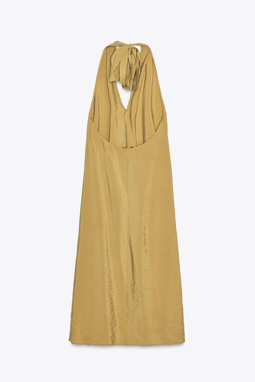 FLOWING HALTER MIDI DRESS - Zara фото 5