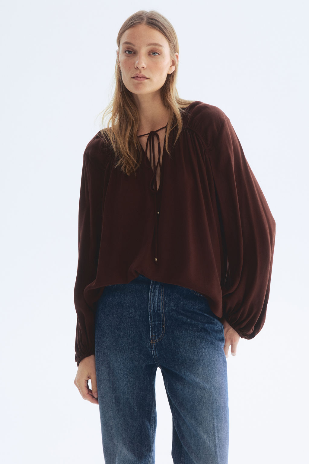 Blusa oversize de viscosa - H&m фото 3