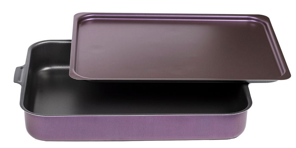 АП_VIOLET Противень 230*300 мм, 2 цельн руч, мет/кр, а/п, Сплав А5, арт. 3633023 Калитва