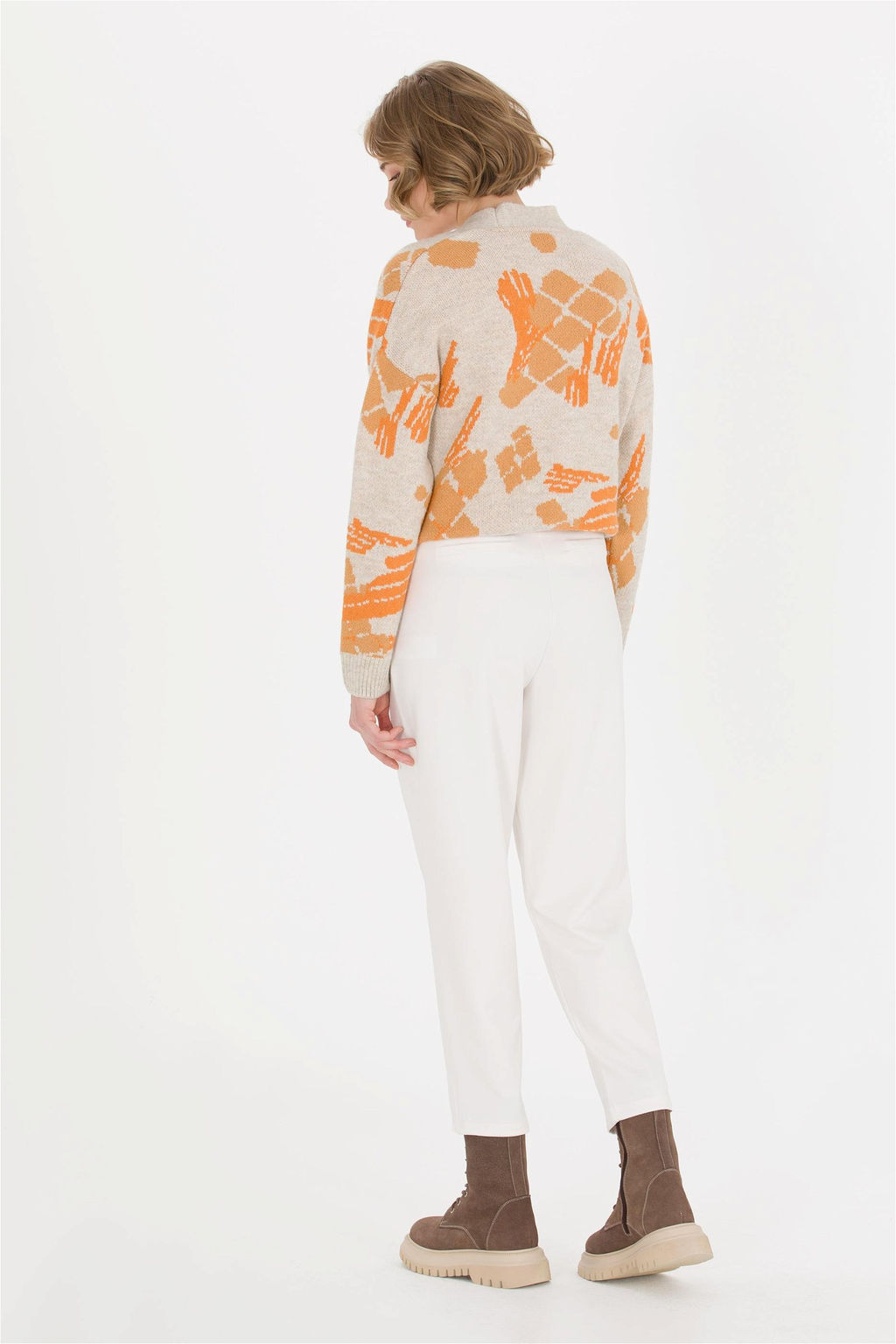 Женские трикотажные брюки цвета экрю Неожиданная скидка в корзине - U.s. polo assn фото 4