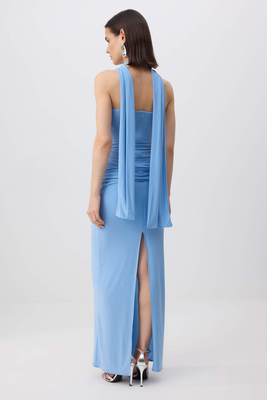 Kahverengi Duz Baglama Detayl? Orme Sandy Maxi Abiye & Mezuniyet Elbisesi - Trendyolmilla фото 8