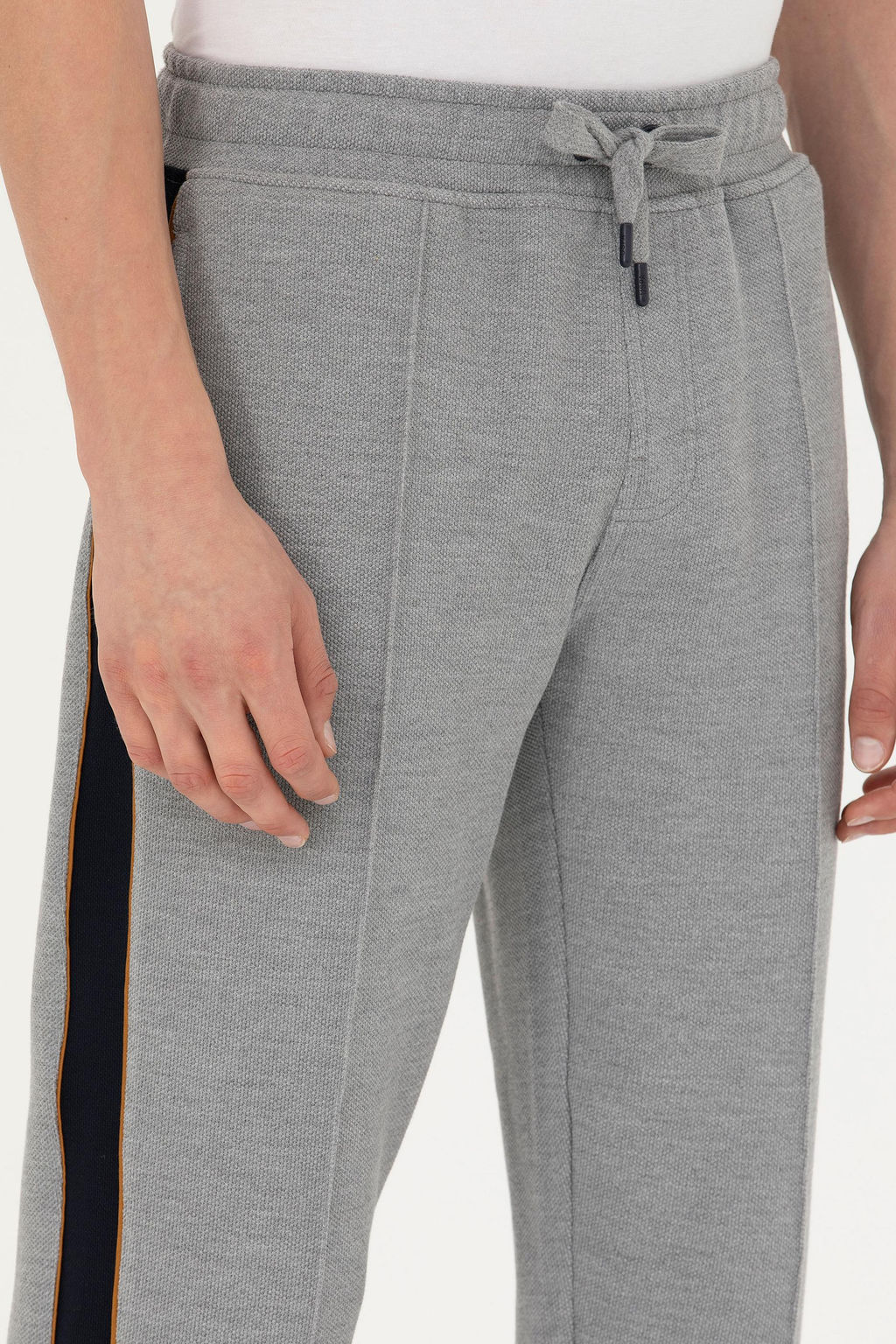 Мужские серые меланжевые спортивные штаны - U.s. polo assn фото 20