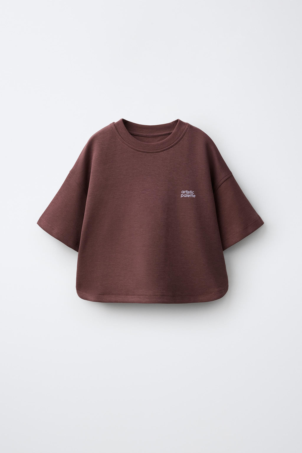 CONJUNTO CAMISETA Y BERMUDA INTERLOCK / Vino - Zara фото 2