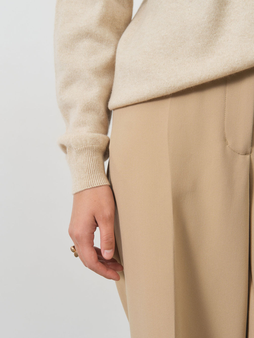 Водолазка из кашемира 5040 бежевая