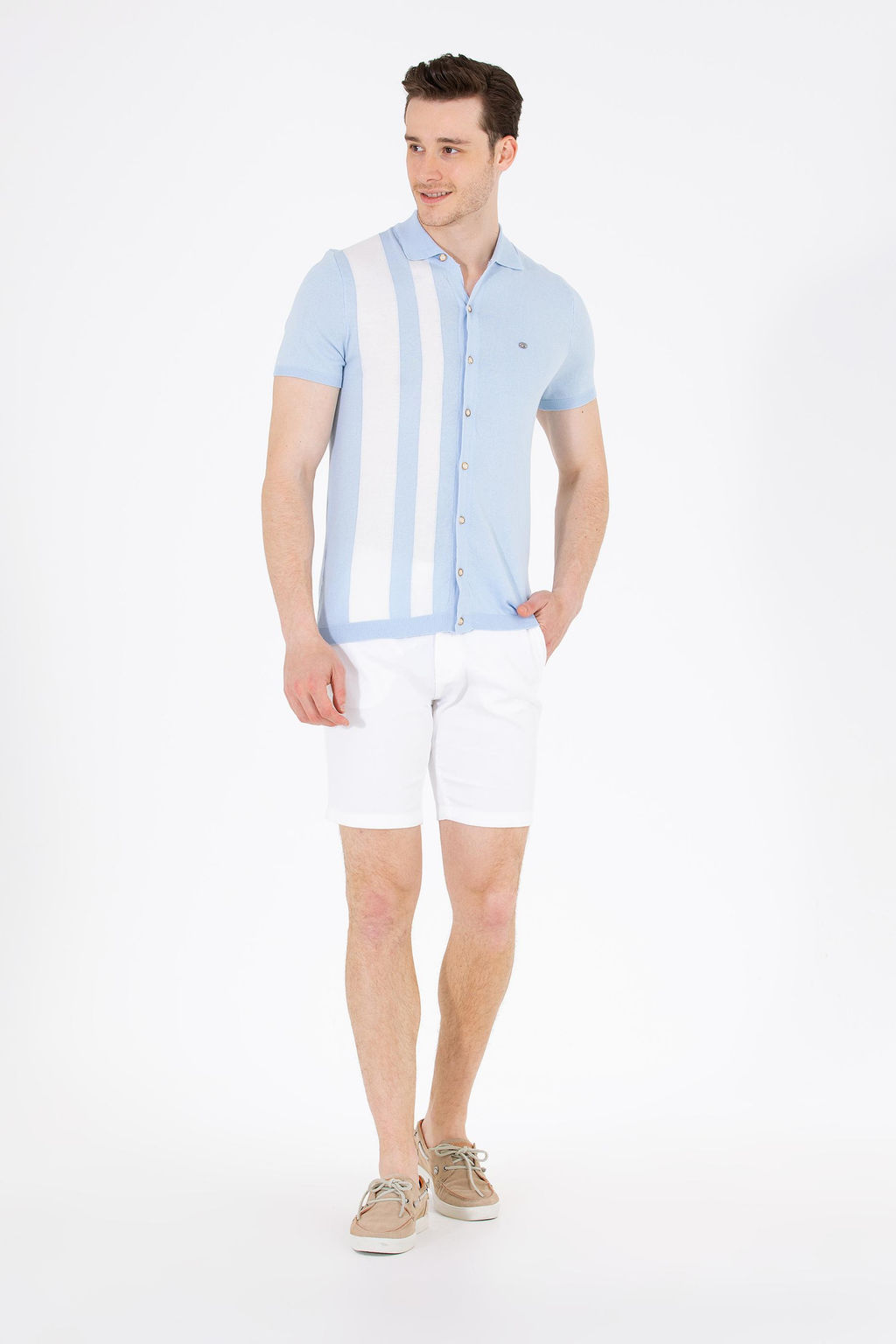 Мужской голубой свитер - U.s. polo assn фото 4