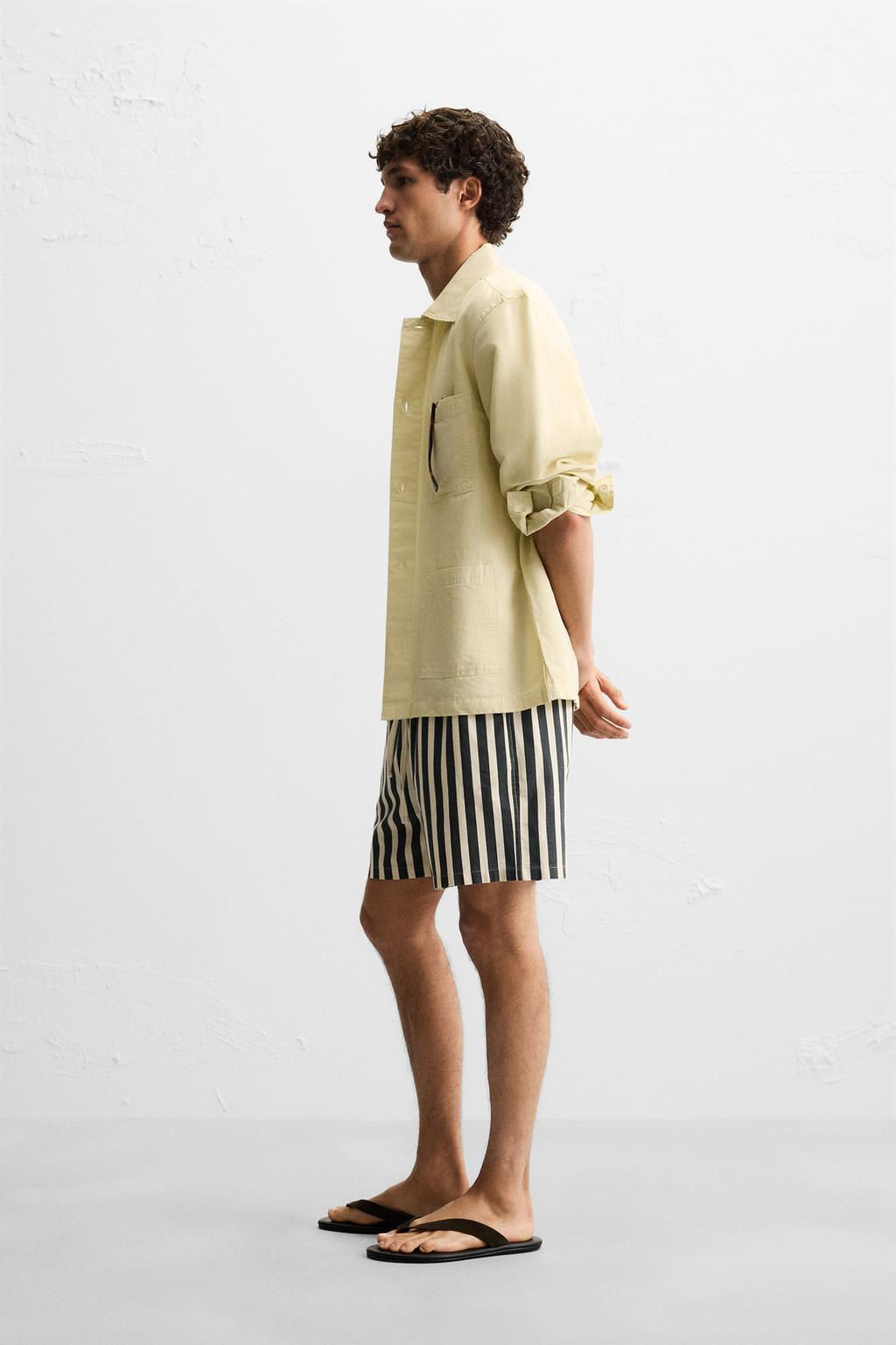 JACQUARD TEXTURED BERMUDA SHORTS - Zara фото 4