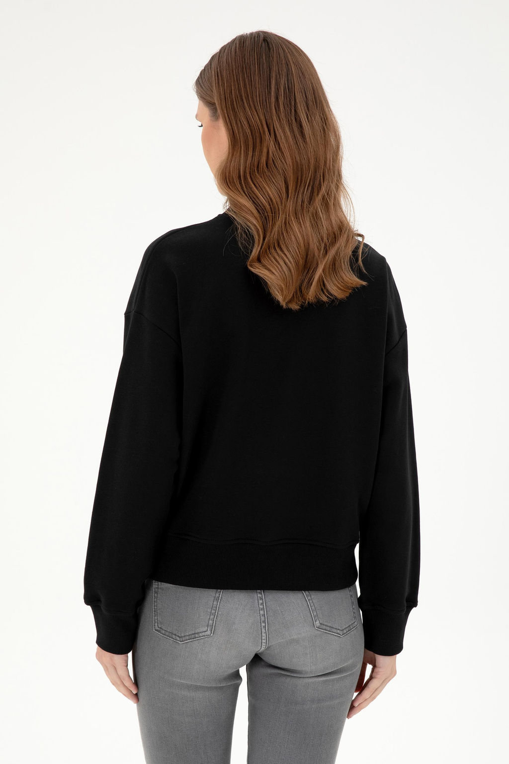 Женский черный свитшот Неожиданная скидка в корзине - U.s. polo assn фото 5