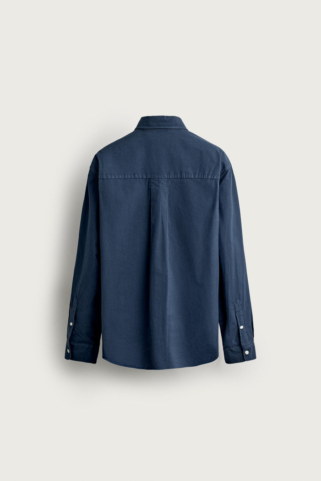 CAMISA RELAXED FIT ALGOD?N ?NDIGO / ?ndigo - Zara фото 8