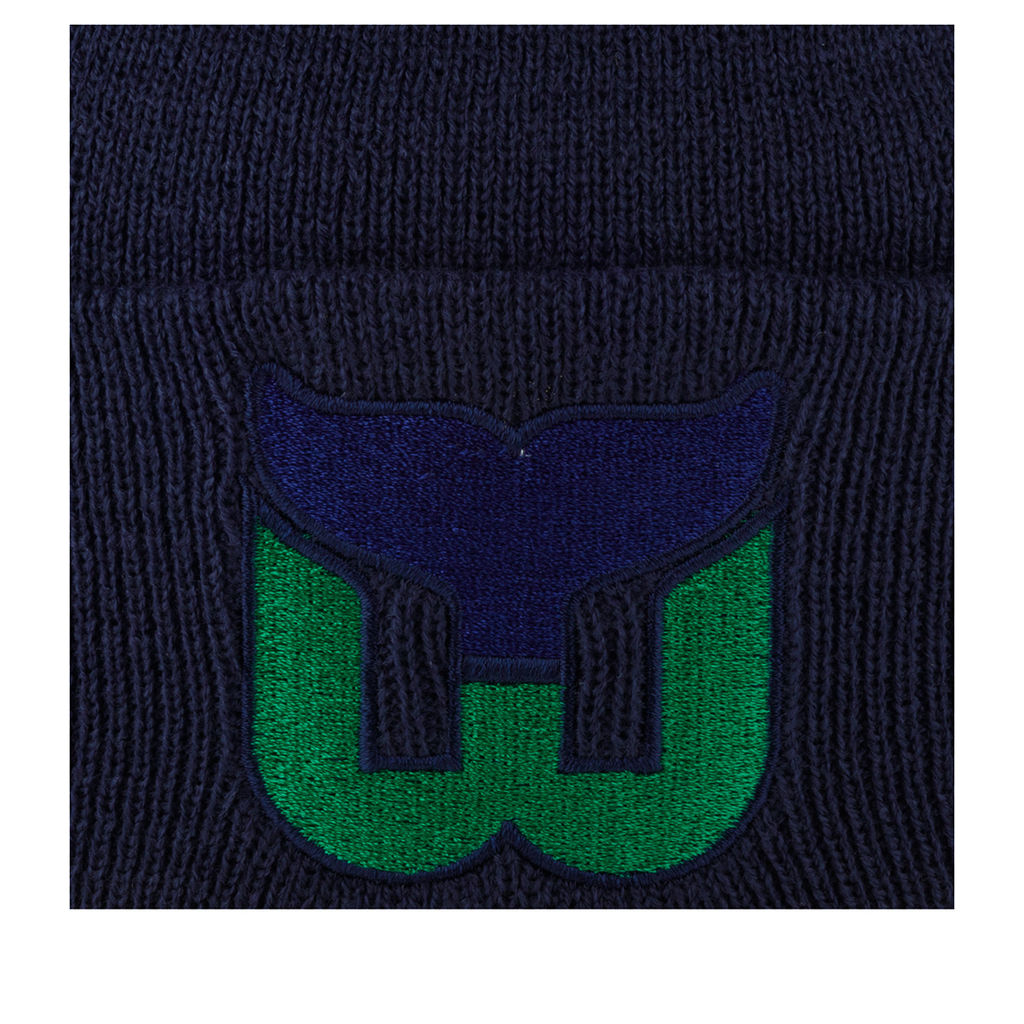 Шапка AMERICAN NEEDLE арт. 21019A-HAW Hartford Whalers Cuffed Knit NHL (темно-синий) фото 2