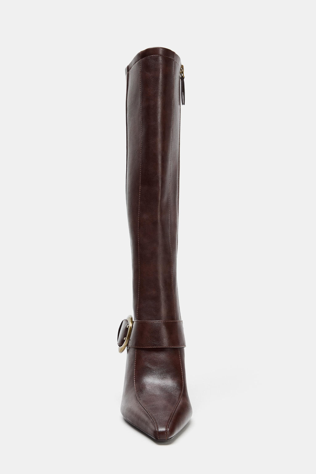 HIGH-HEEL BOOTS WITH METAL BUCKLE - Zara фото 11