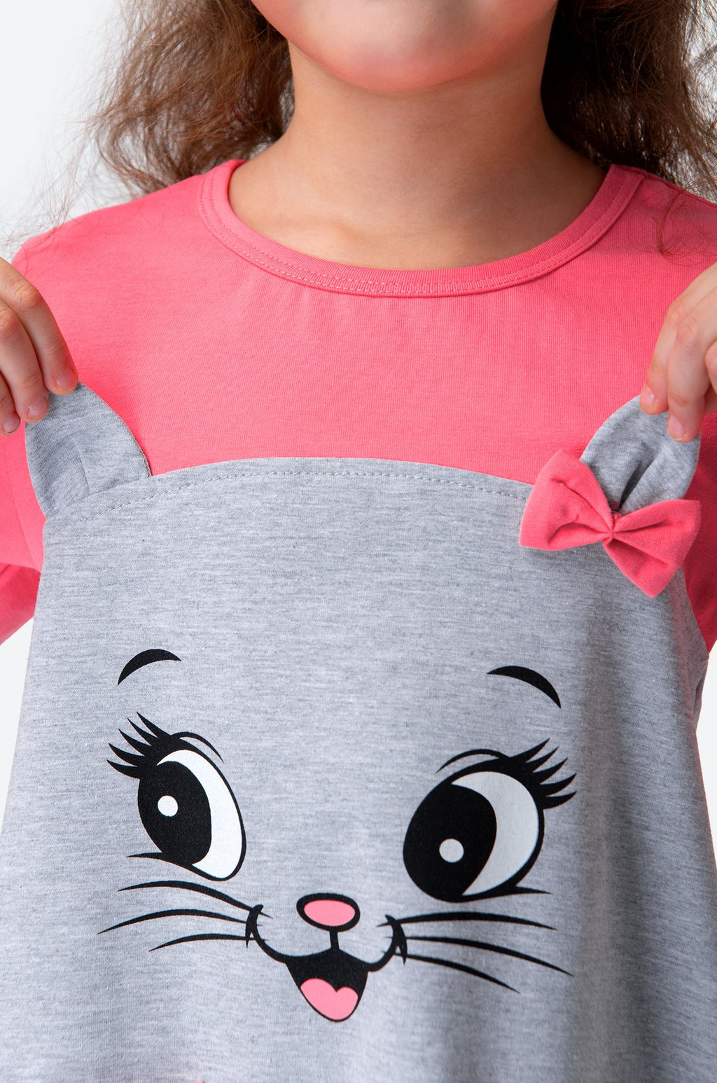 Хлопковое платье для девочки Happyfox