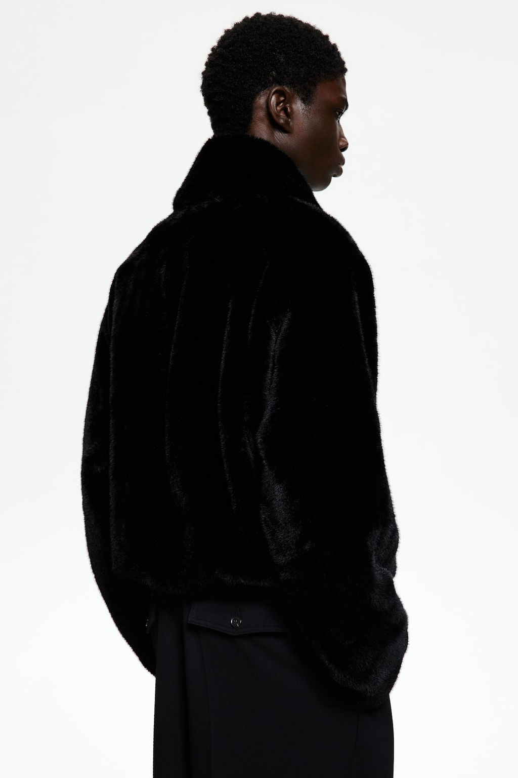 Chaqueta efecto pelo de corte holgado - H&m фото 3