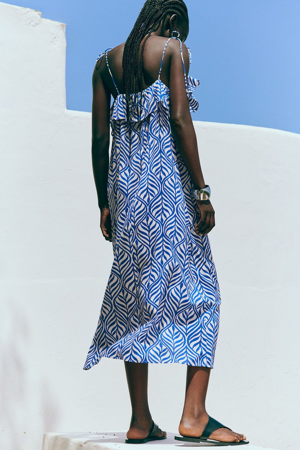 Vestido de tirantes con volante - H&m фото 4