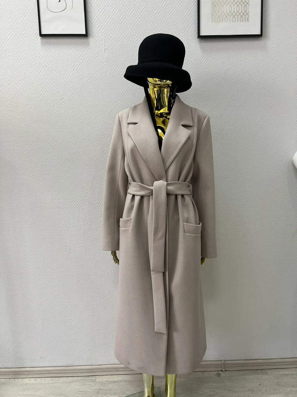 Пальто женское демисезонное П-5 (латте)