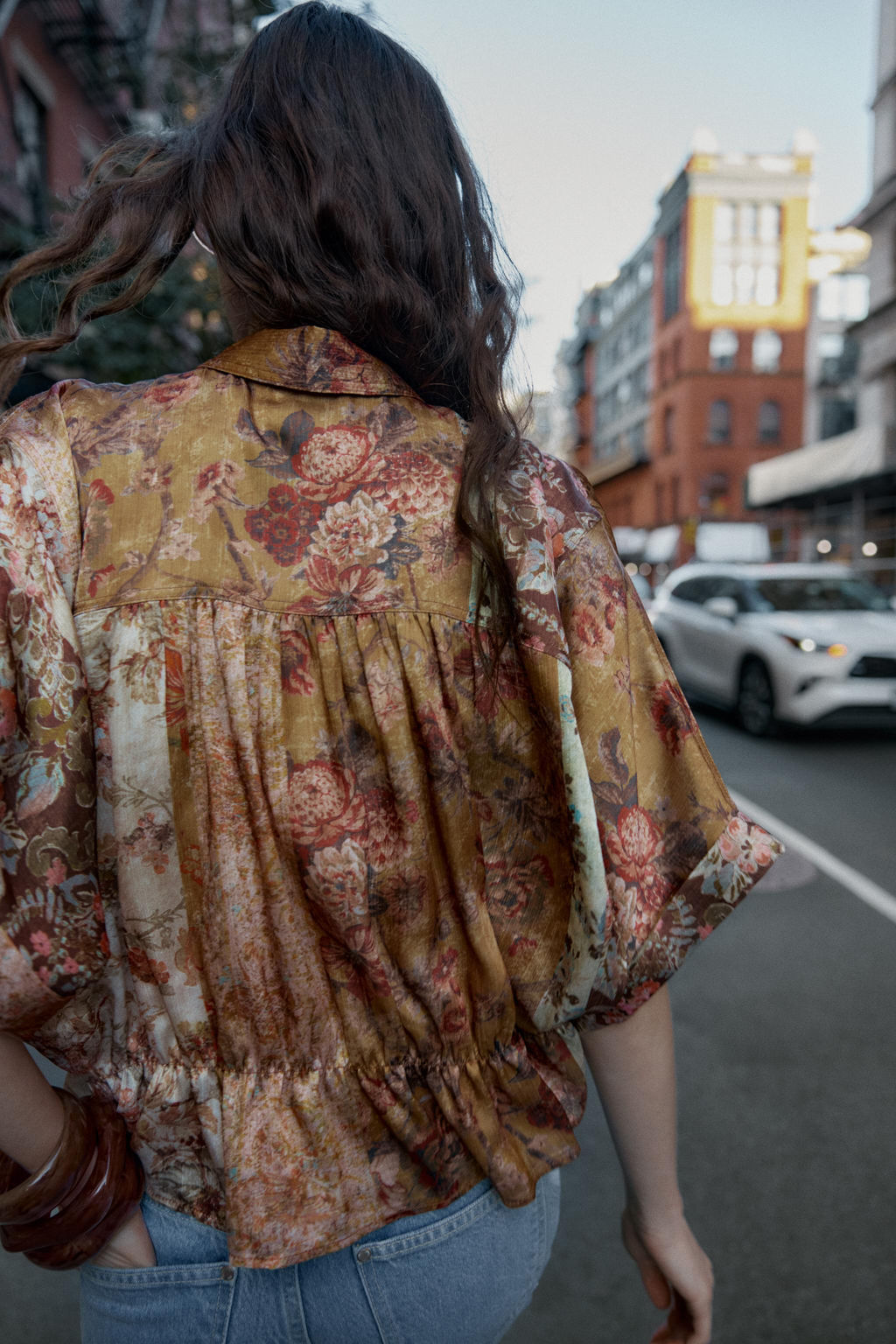 PRINTED SATIN SHIRT - Zara фото 5