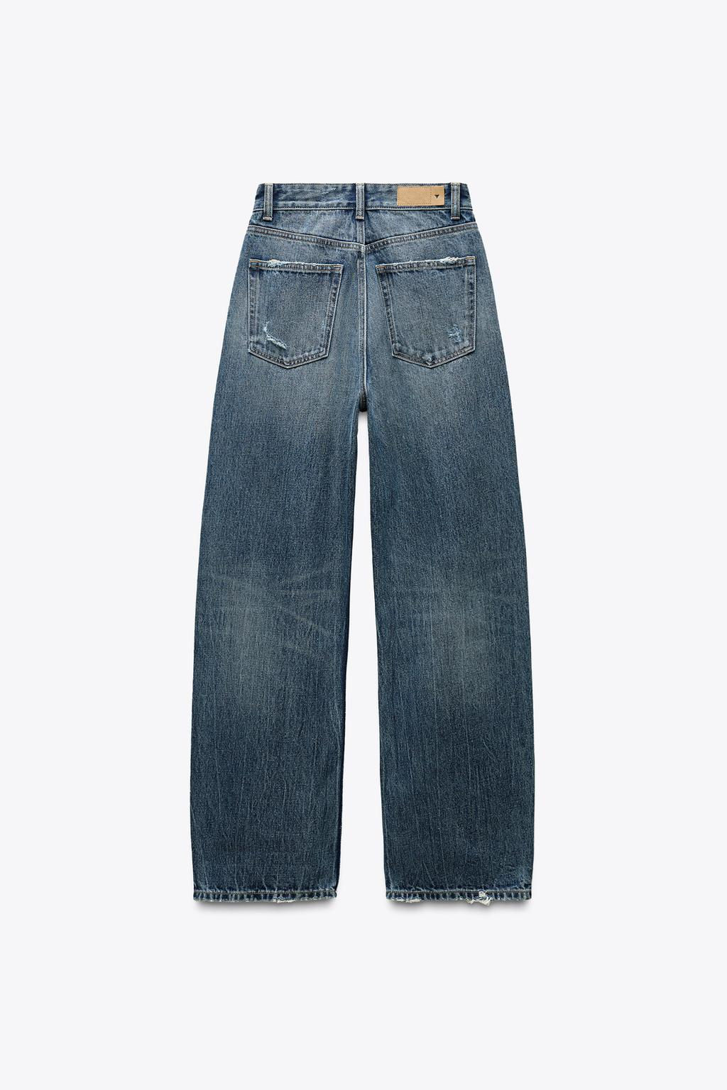 TRF CURVED HIGH-WAIST JEANS - Zara фото 12