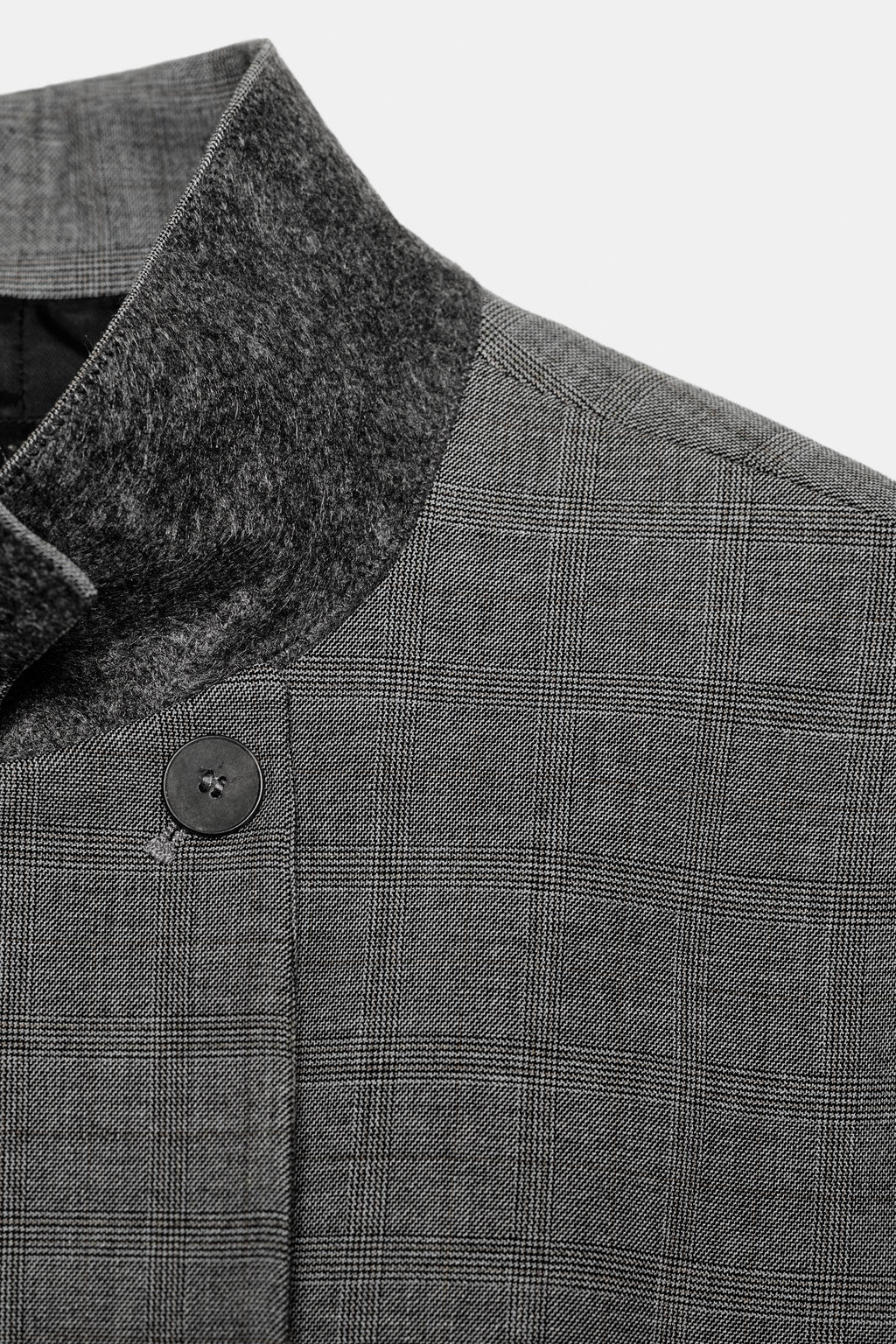 BLAZER ENTALLADA CUADROS ZW COLLECTION / Gris medio - Zara фото 7