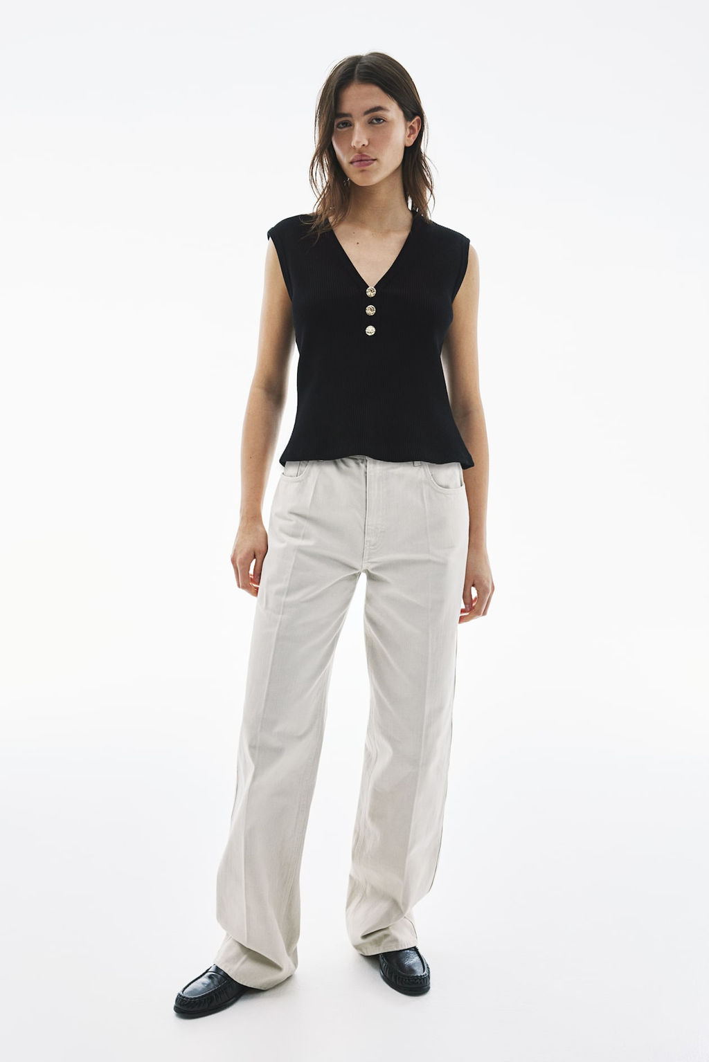 Top de canale con botones - H&m фото 2