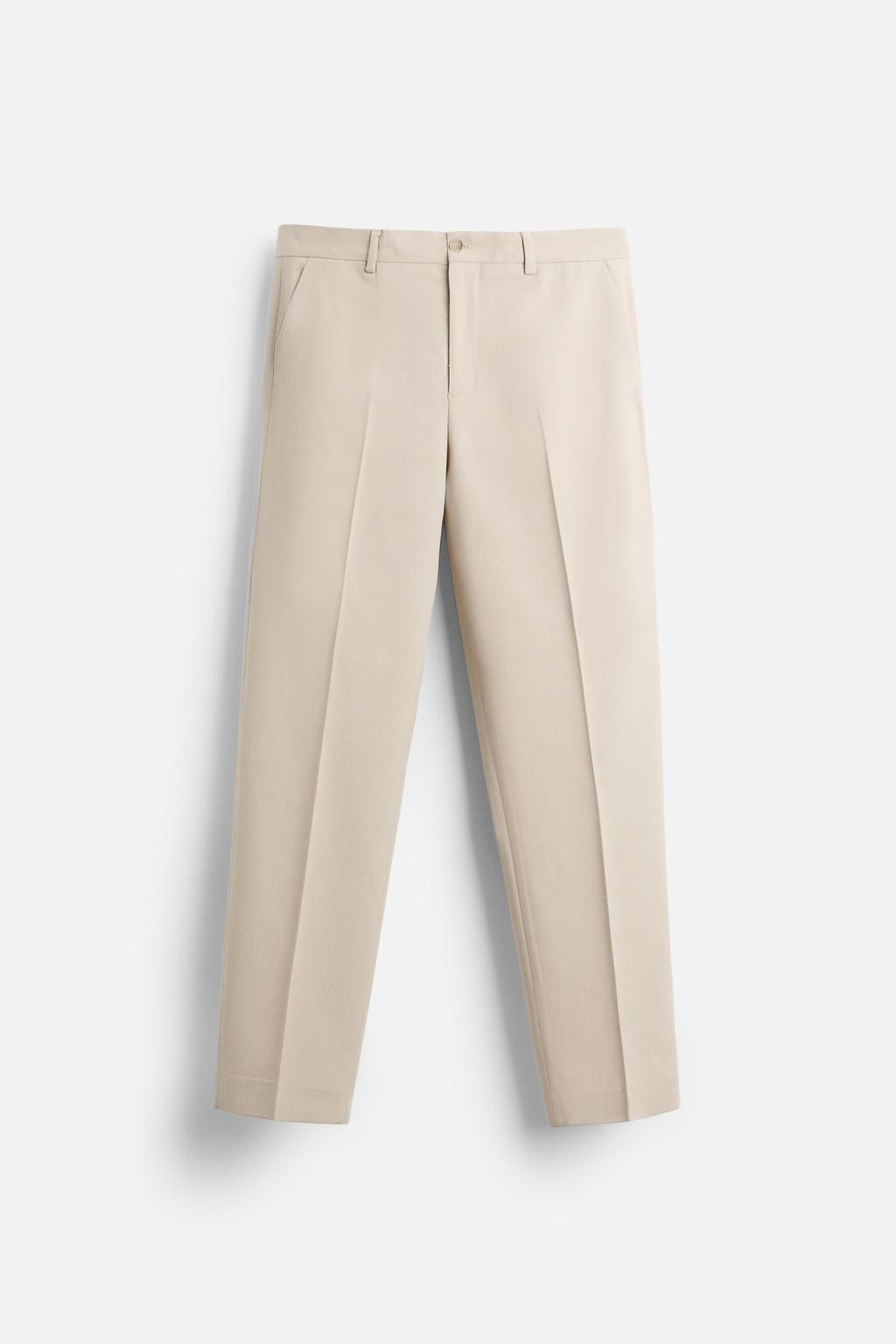 TEXTURED SUIT TROUSERS - Zara фото 5