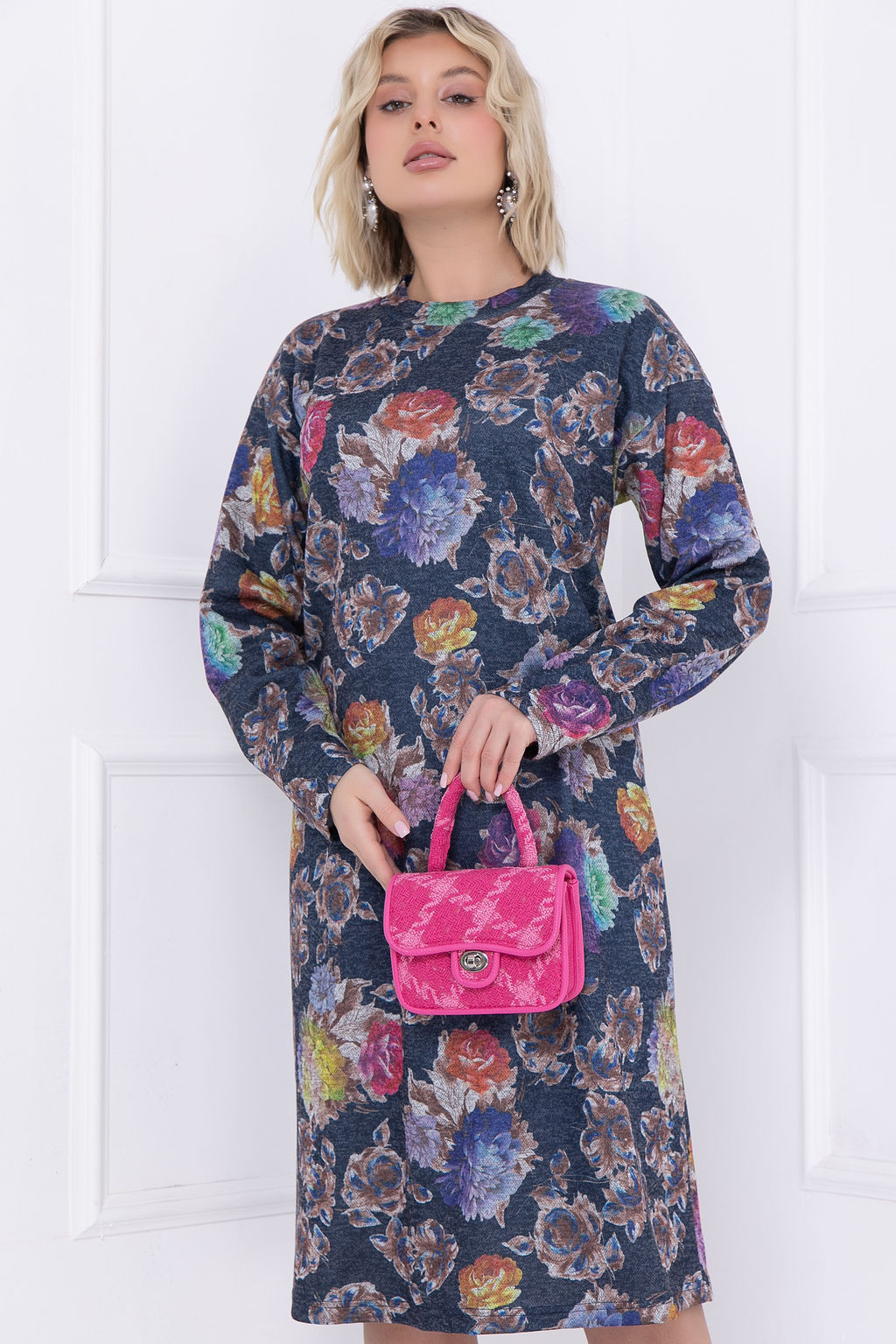 Платье Bellovera 56П5681 серый