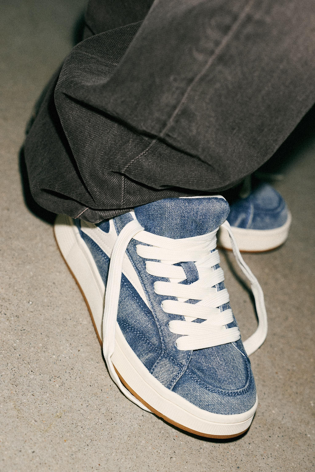 DENIM SNEAKERS - Zara фото 4
