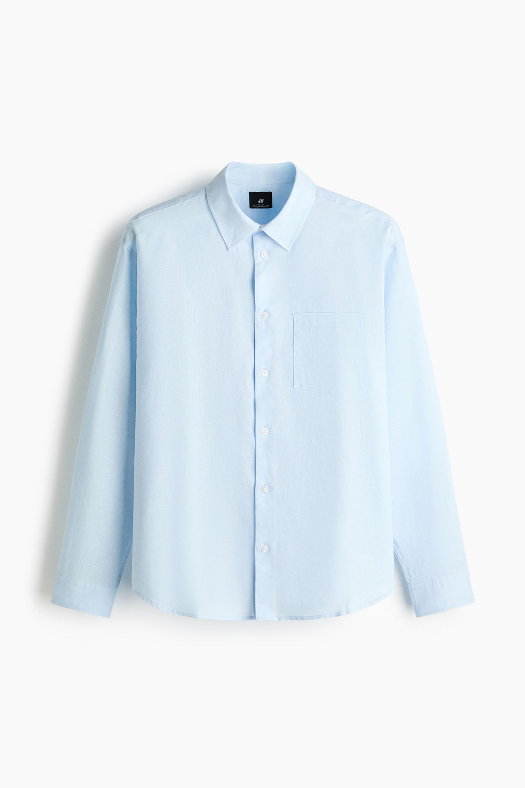 Camisa en mezcla de lino Relaxed Fit - H&m фото 4