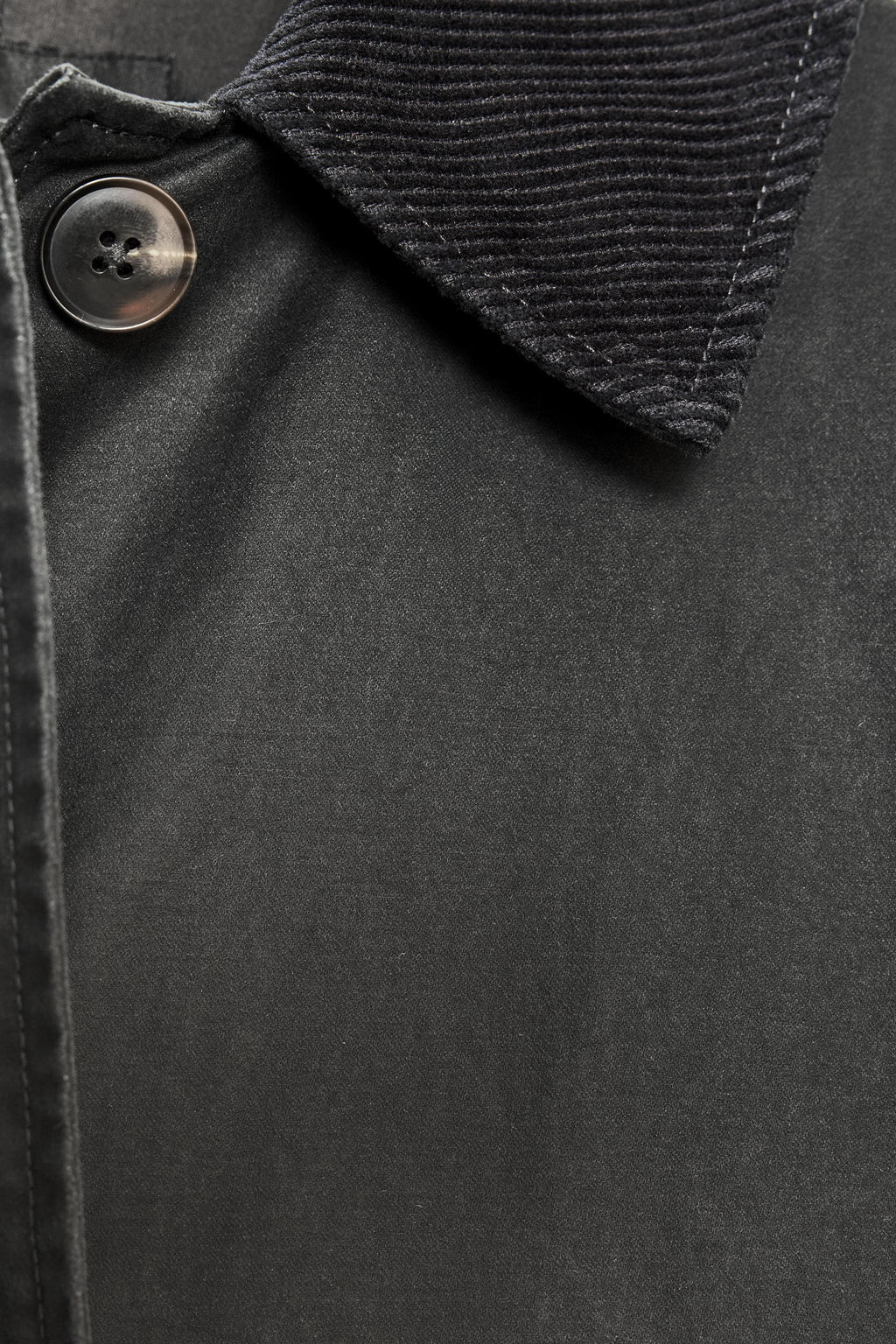 WAXED TRENCH COAT WITH CORDUROY COLLAR - Zara фото 13