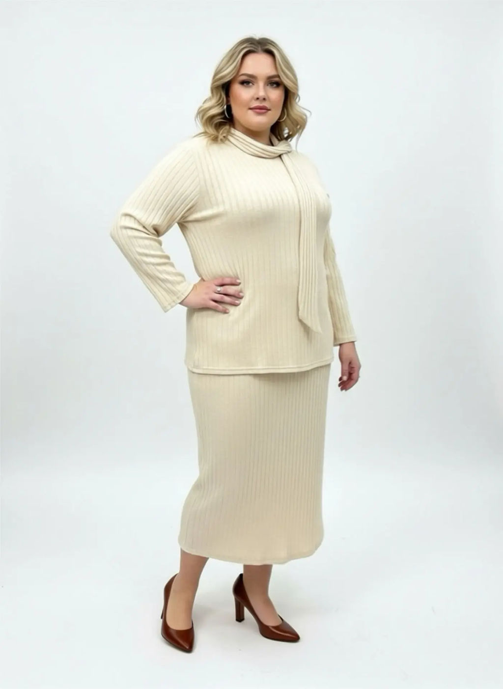 Юбка вязаная UB02208WHT03 - Артесса фото 3