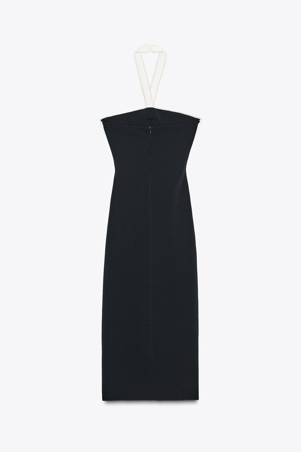 STRETCH MIDI DRESS WITH TIE - Zara фото 17