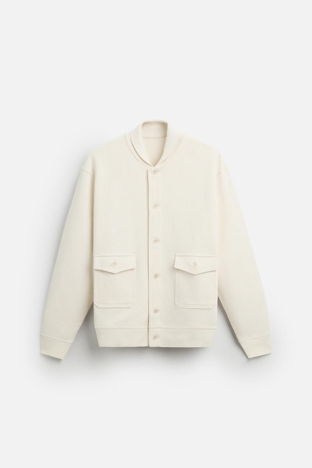 RIBBED JACKET WITH POCKETS - Zara фото 6