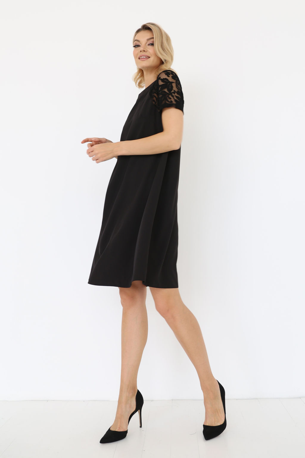 Платье с рукавами из кружева - Looklikecat фото 6