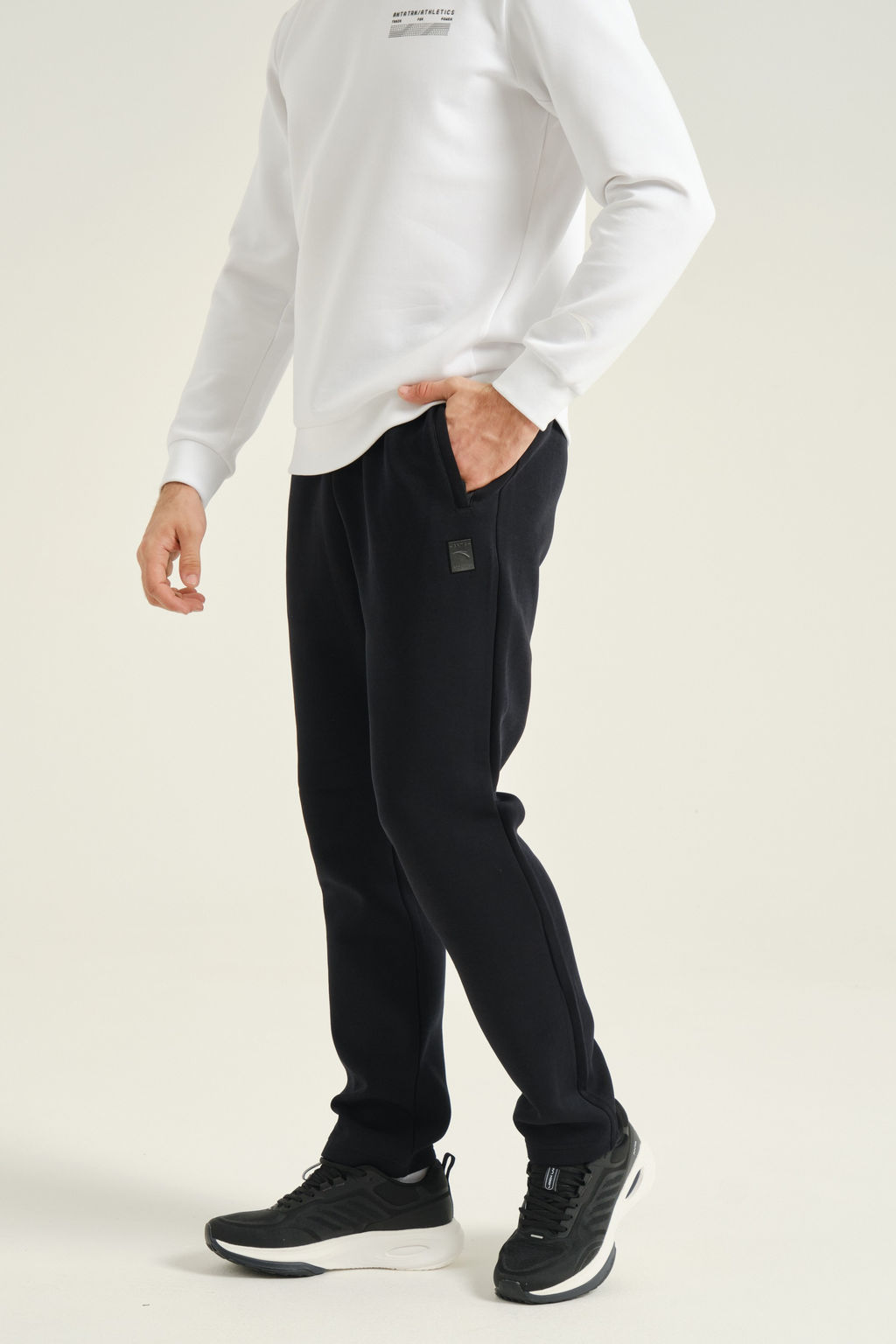 Брюки трикотажные удлиненные Черный - Anta фото 5