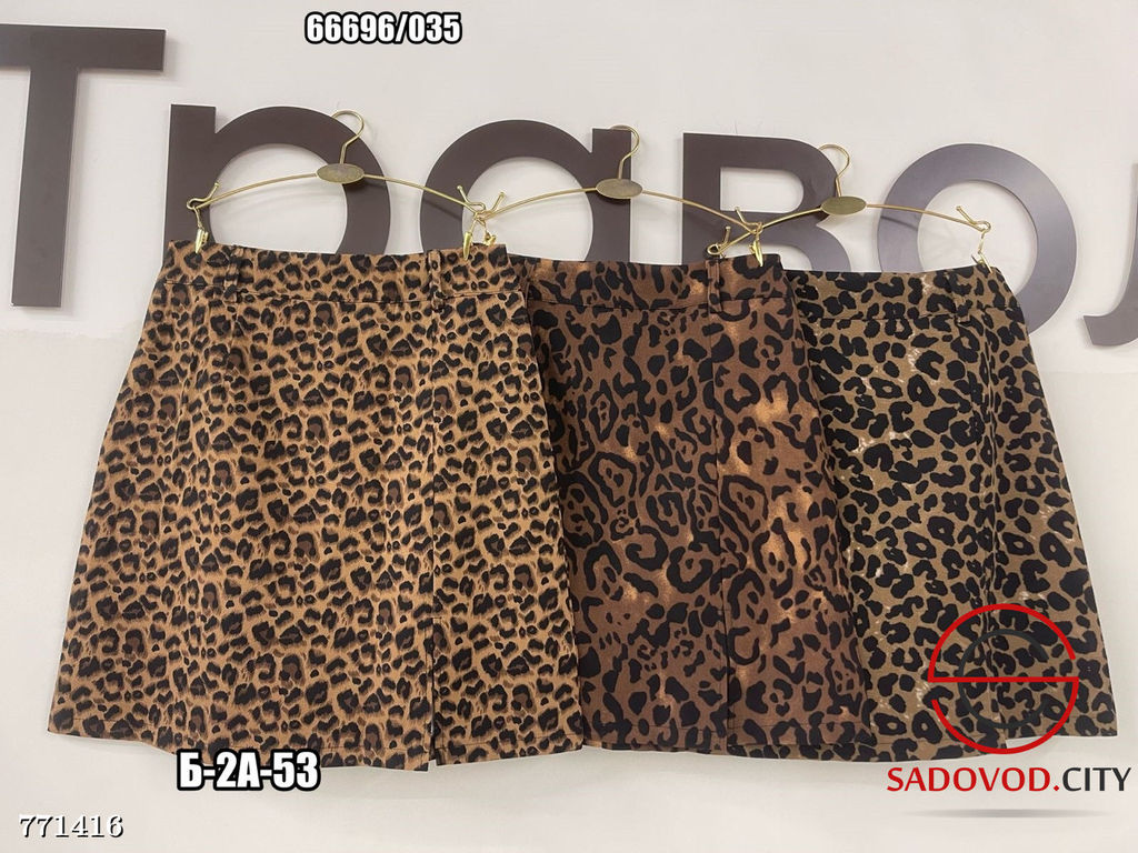 Женская юбка с леопардовым принтом - Bruno фото 2