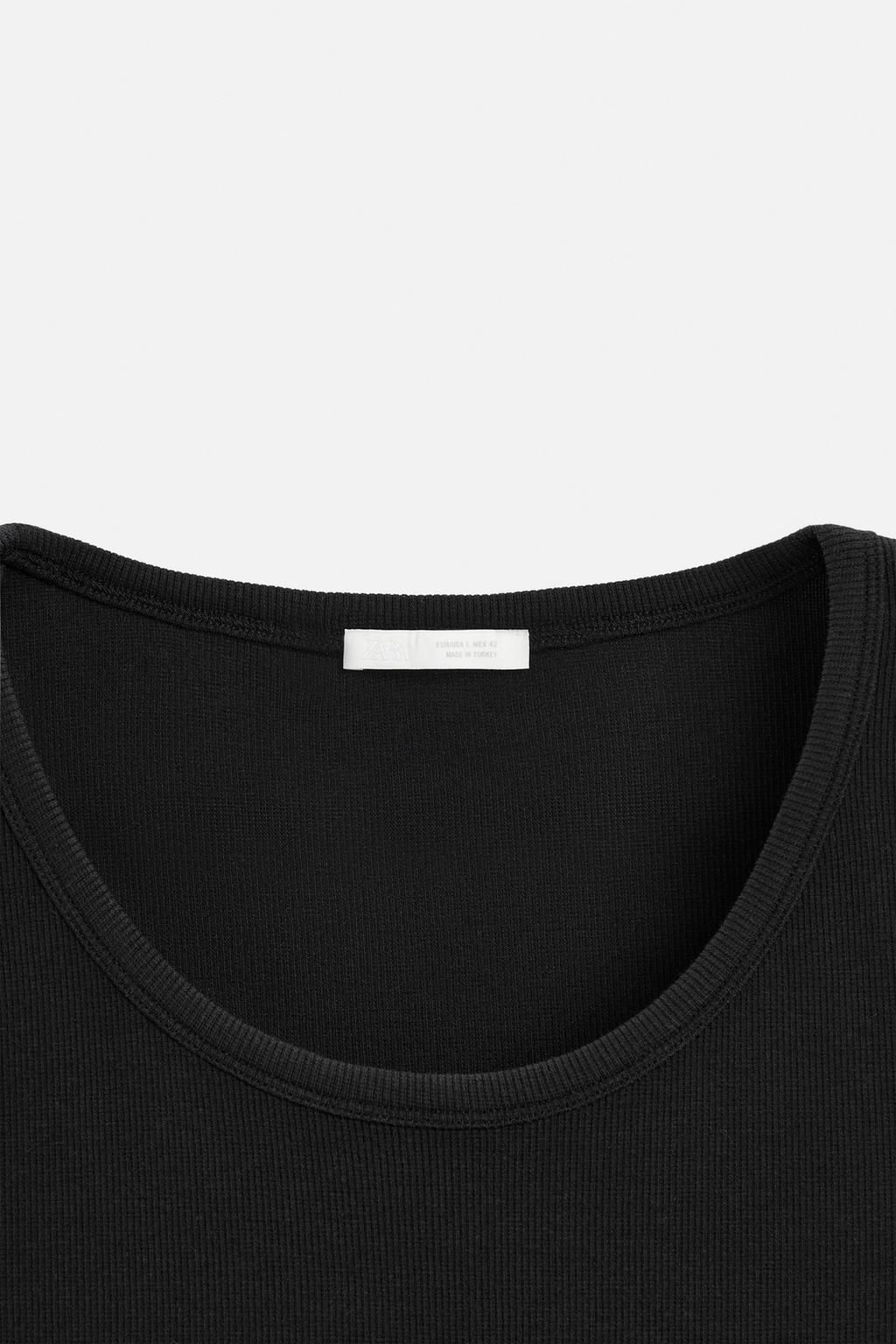 BASIC RIBBED TANK TOP - Zara фото 8