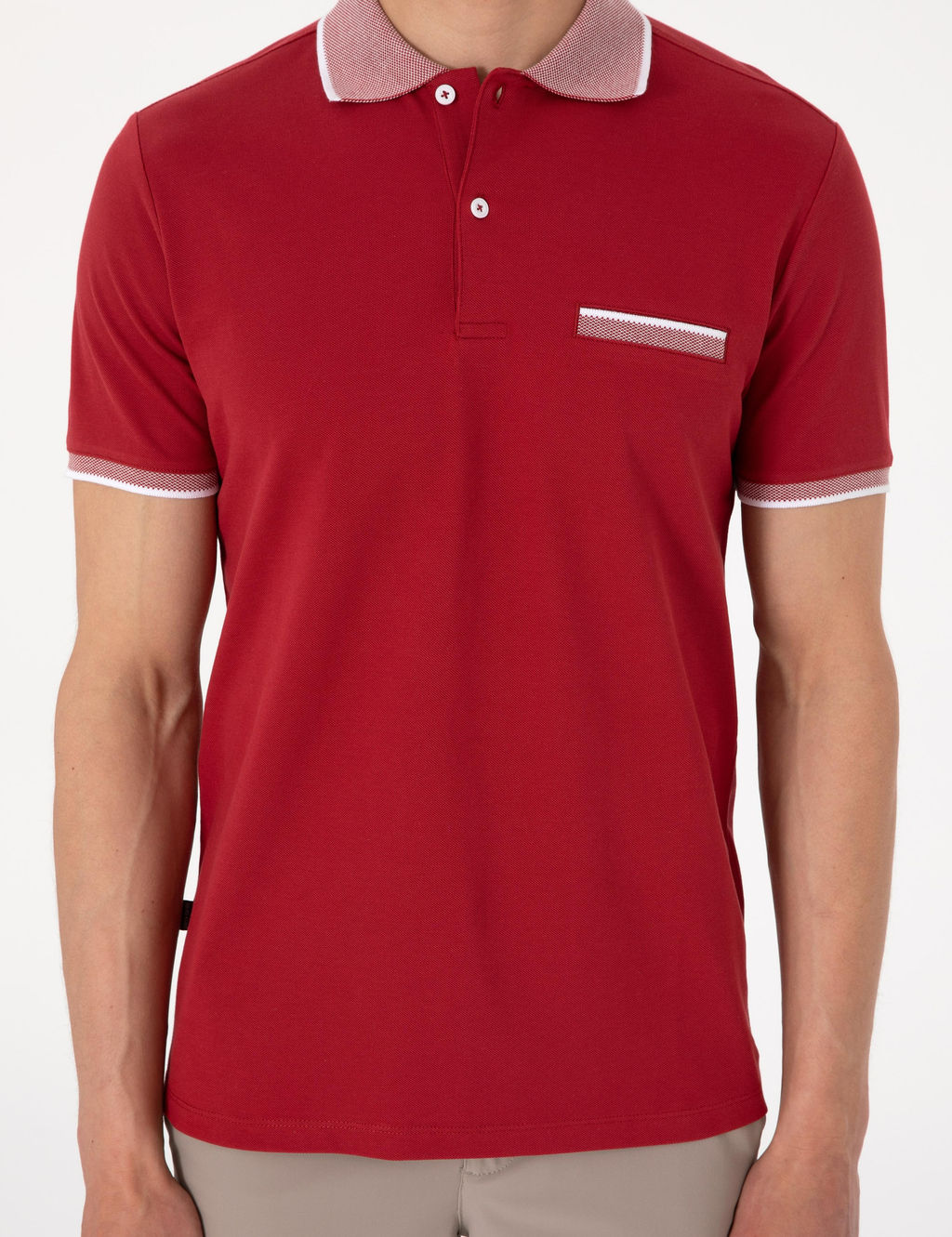 Nar _i_e_i Slim Fit %100 Pamuk D__meli Polo Yaka Ti__rt