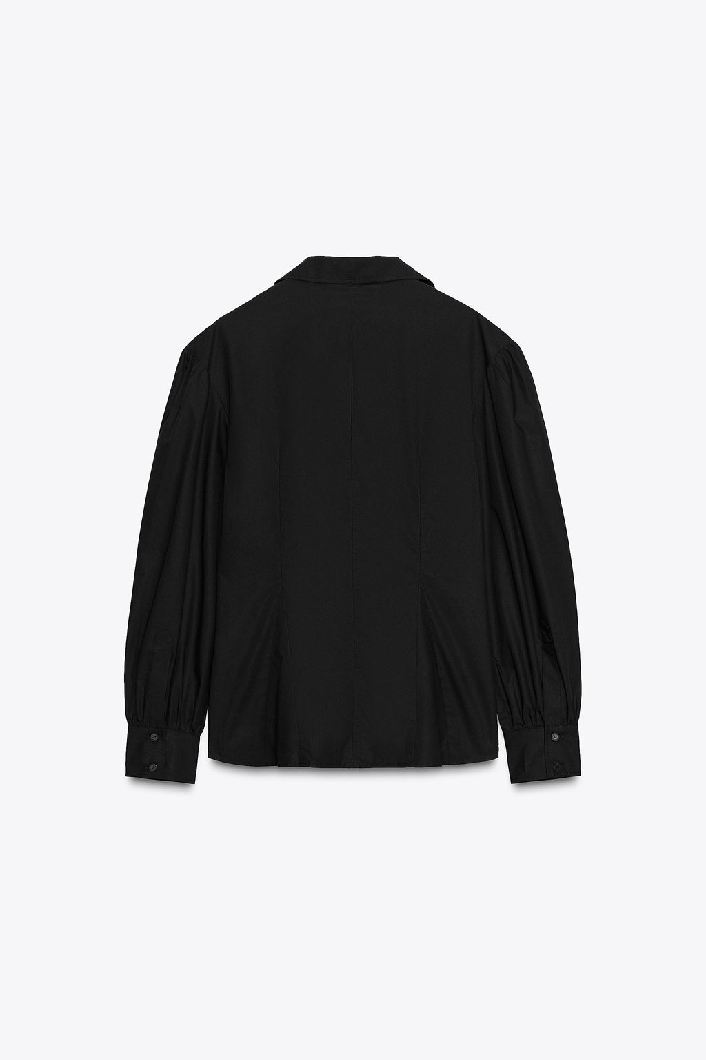 POPLIN SHIRT WITH TIED DETAILS ZW COLLECTION - Zara фото 6
