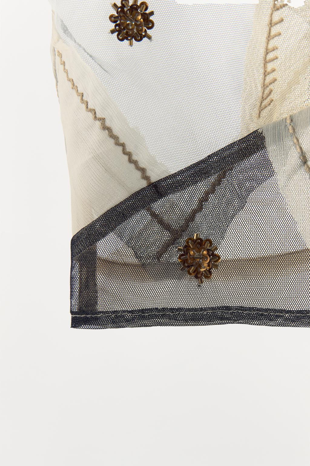 PATCHWORK BEADED AND SEQUINNED TOP - Zara фото 6